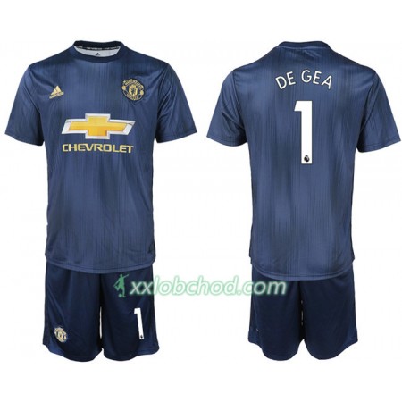 Fotbalové dresy Manchester United DE GEA 1 Dětské Alternativní Dres 2018/19 Krátký Rukáv
